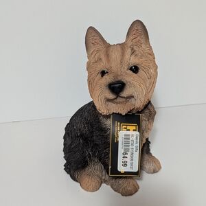 Charming Canine Figurine - Black and Tan